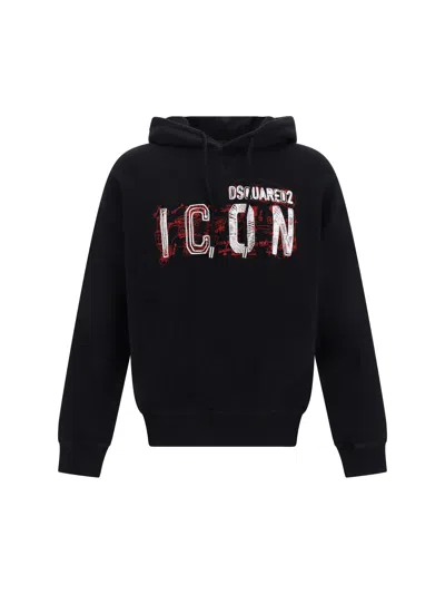 DSQUARED2 ICON SCRIBBLE COOL FIT SWEATSHIRT