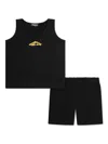 Dsquared2 Branded Icon New Generation Short Pajamas In Black