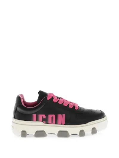 Dsquared2 Icon Sneakers In Black