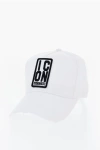 Dsquared2 Icon Solid Color Cap With Embossed Embroidery In White