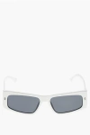 Dsquared2 Icon Solid Color Cat-eye Sunglasses With Contrasting Logo In White