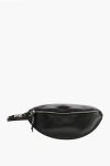 Dsquared2 Icon Solid Color Leather Belt Bag With Metal Detail In Black
