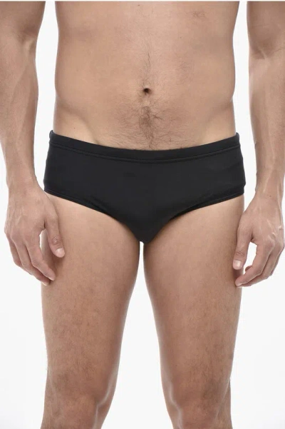 Dsquared2 Icon Solid-color Swim Briefs Be A In Black