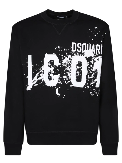 Dsquared2 Icon Splash Black Sweatshirt
