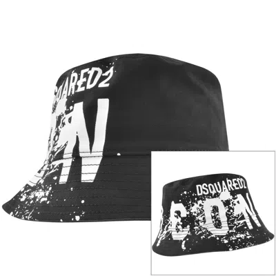 Dsquared2 Icon Splash Bucket Hat Black