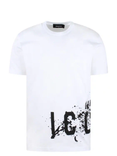 Dsquared2 Icon Splash Cool Fit T-shirt In White