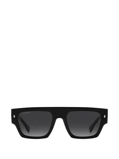 Dsquared2 Icon Square-frame Sunglasses In 블랙