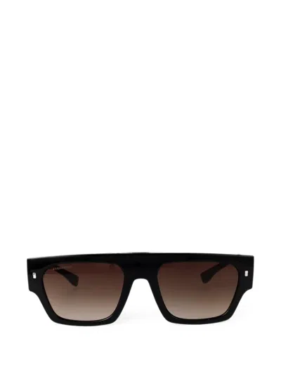 Dsquared2 Icon Square-frame Sunglasses In Black