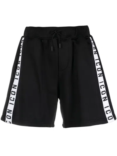 DSQUARED2 DSQUARED2 ICON-STRIPE DRAWSTRING SHORTS