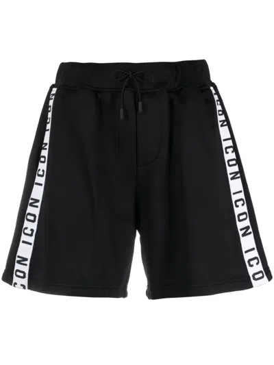 DSQUARED2 DSQUARED2 ICON-STRIPE DRAWSTRING SHORTS