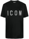 Dsquared2 Icon Studded T-shirt In Black