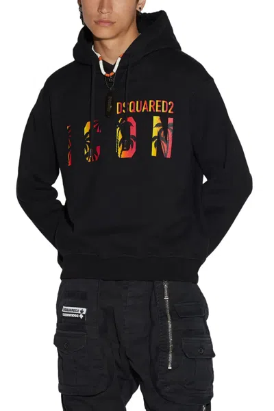 Pre-owned Dsquared2 Icon Sunset Hoodie In Schwarz