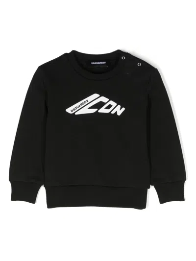 Dsquared2 Babies' Icon Sweatshirt In 黑色