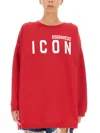 Dsquared2 Icon-graphic Sweatshirt In Red