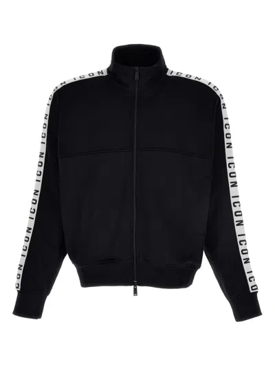 Dsquared2 Black Logo Zipped Sweatshirt