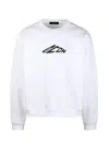 Dsquared2 Long Sleeve T-shirt With Contrasting Icon Print In Cotton Man In White