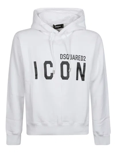 Dsquared2 Icon Sweatshirt In White/black