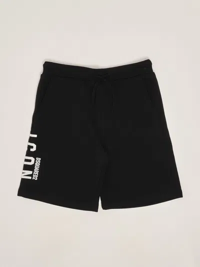 Dsquared2 Kids' Icon Sweatshorts Shorts In Black