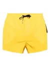 Dsquared2 Drawstring Swimming Trunks In Yellow
