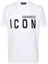 Dsquared2 White Crewneck T-shirt With Maxi Logo Print On The Front