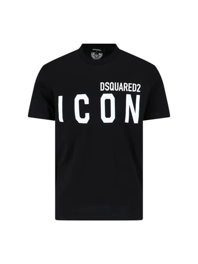 Dsquared2 'icon' T-shirt In Black  