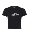Dsquared2 Signature Icon Cropped T-shirt In Black