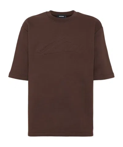 DSQUARED2 DSQUARED2 ICON LOGO EMBOSSED CREWNECK T-SHIRT