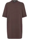 Dsquared2 Icon T-shirt-minikleid In Braun
