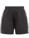 Dsquared2 Black Icon-stripe Drawstring Shorts