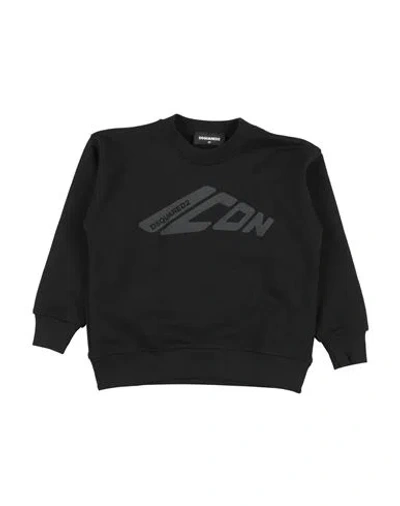Dsquared2 Babies'  Icon Toddler Boy Sweatshirt Black Size 6 Cotton