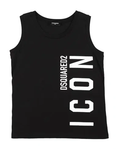 Dsquared2 Babies'  Icon Toddler Boy T-shirt Black Size 4 Cotton