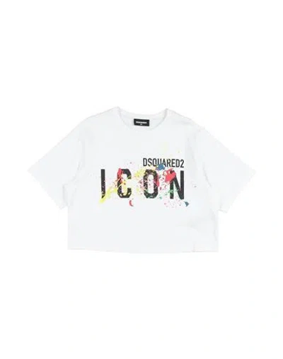 Dsquared2 Babies'  Icon Toddler Girl T-shirt White Size 6 Cotton