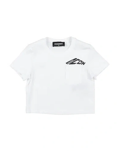 Dsquared2 Babies'  Icon Toddler Girl T-shirt White Size 6 Cotton