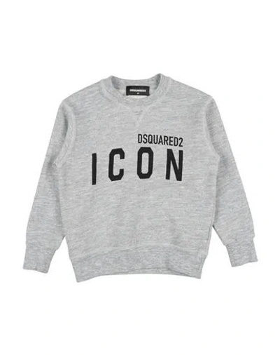 Dsquared2 Babies'  Icon Toddler Sweatshirt Light Grey Size 4 Cotton, Rayon In Gray