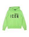 Dsquared2 Icon Toddler Sweatshirt Lime Green Size 4 Cotton, Elastane In Green