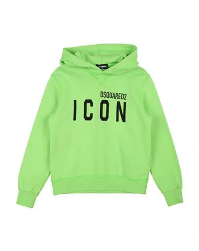 Dsquared2 Babies'  Icon Toddler Sweatshirt Lime Green Size 4 Cotton, Elastane