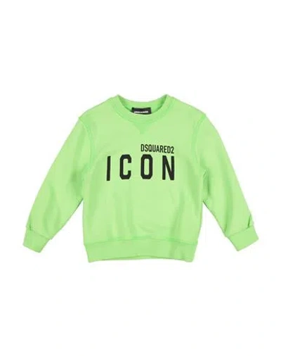 Dsquared2 Babies'  Icon Toddler Sweatshirt Lime Green Size 6 Cotton