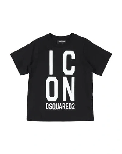 Dsquared2 Babies'  Icon Toddler T-shirt Black Size 6 Cotton