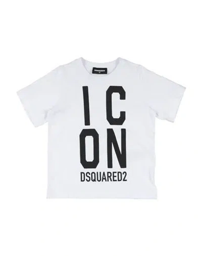 Dsquared2 Babies'  Icon Toddler T-shirt White Size 6 Cotton