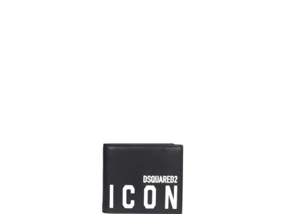 Dsquared2 Icon Wallet In Black