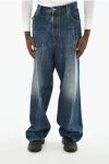 Dsquared2 Icon Wide Leg Loose Fit Jeans In Blue