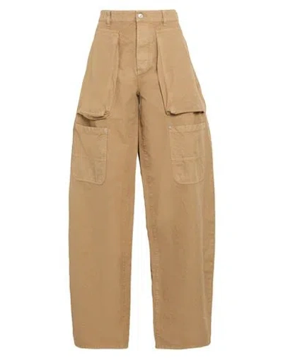 Dsquared2 Icon Woman Pants Camel Size 8 Cotton In Brown