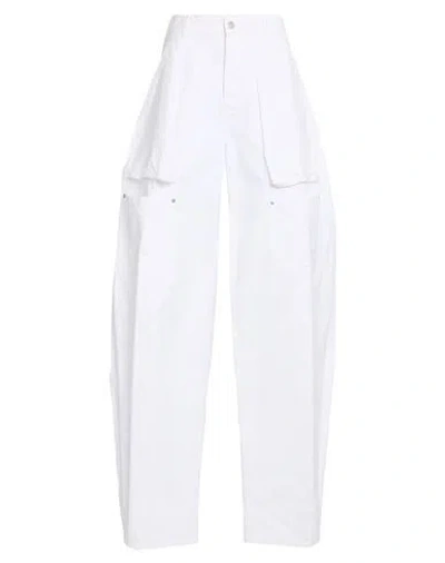 Dsquared2 Icon Woman Pants White Size 2 Cotton