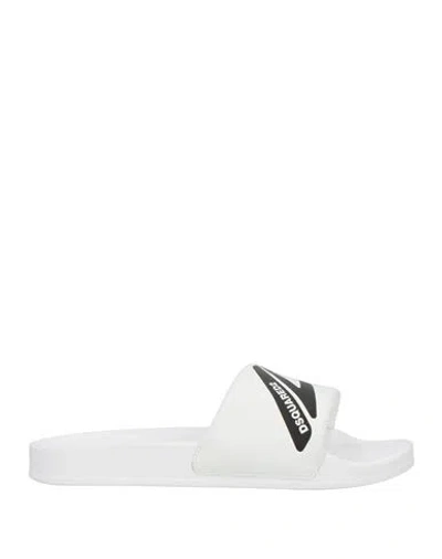 Dsquared2 Icon Woman Sandals White Size 6.75 Rubber