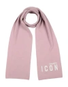 Dsquared2 Icon Woman Scarf Blush Size - Wool In Pink