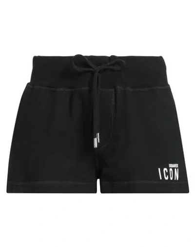Dsquared2 Icon Woman Shorts & Bermuda Shorts Black Size L Cotton