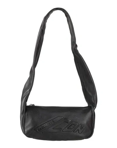Dsquared2 Icon Woman Shoulder Bag Black Size - Cow Leather