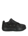 Dsquared2 Dsquared Black Leather Puffer Sneakers In Black