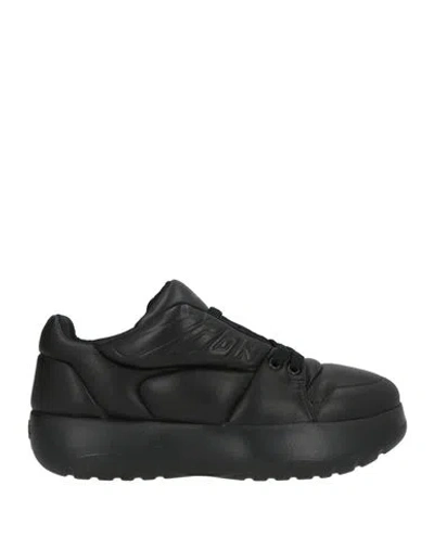 DSQUARED2 DSQUARED2 ICON WOMAN SNEAKERS BLACK SIZE 6 LEATHER