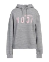 Dsquared2 Icon Woman Sweatshirt Grey Size M Cotton, Elastane